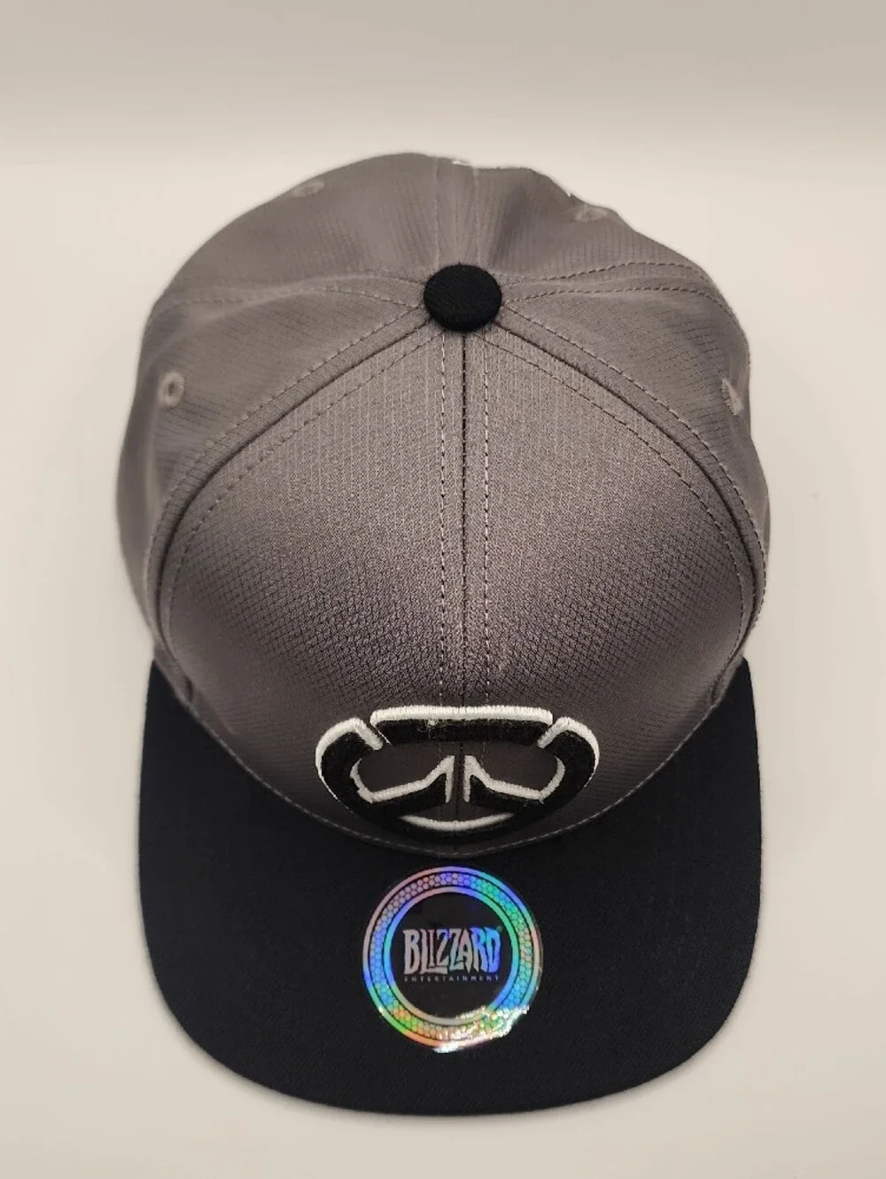 Gray and Black Logo Snapback Hat